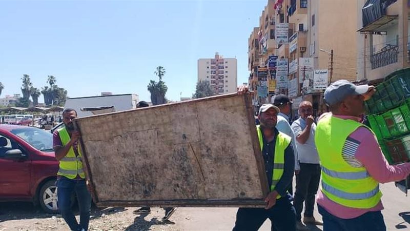 رفع إشغالات بالبحيرة