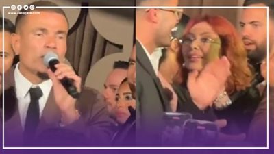 عمرو دياب يرقص مع نبيلة عبيد على أغنية 