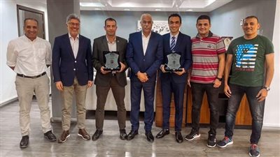 اتحاد الكرة يكرم حكمين بعد ظهورهما المشرف في كأس الأمم الأفريقية لكرة الصالات
