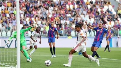 برشلونة يتخطى ليون بثنائية ويتوج بطلا لـ دوري أبطال أوروبا للسيدات