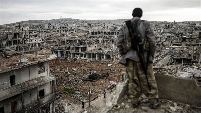 آثار الدمار الذي