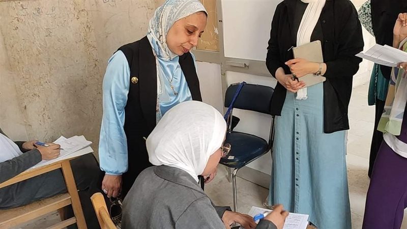 جانب من تفقد الامتحانات،