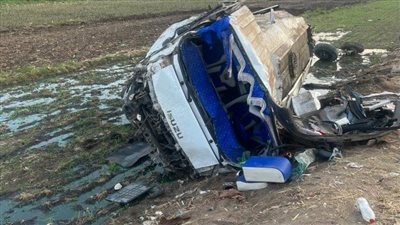 إعادة الحركة المرورية لطبيعتها بعد إصابة 5 اشخاص في حادث تصادم ببنها