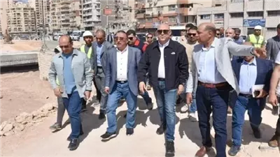 وزير الإسكان ومحافظ الإسكندرية يختتمان جولتهما بتفقد مشروع توسعة كورنيش الإسكندرية 