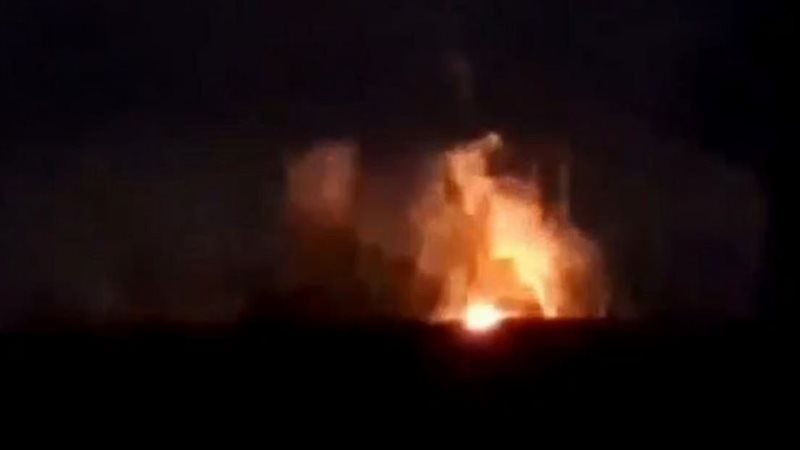 حريق بمصفاة نفط روسية،