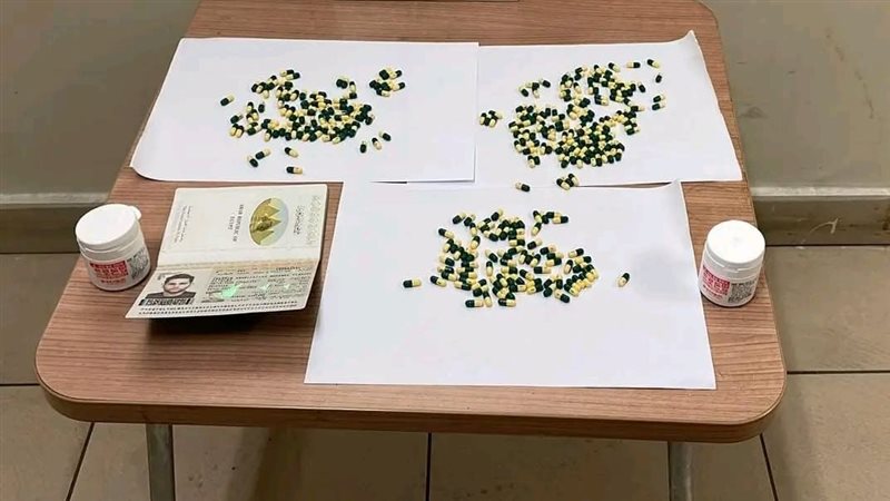 المضبوطات بحوزة رجال