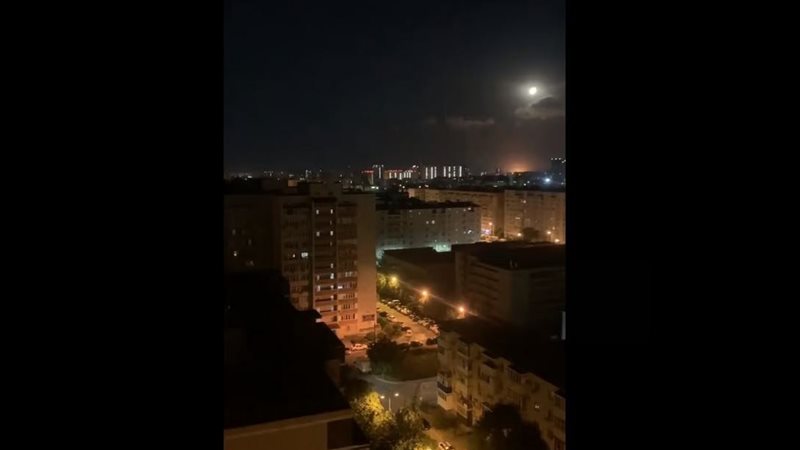 لحظة انفجار الطائرة