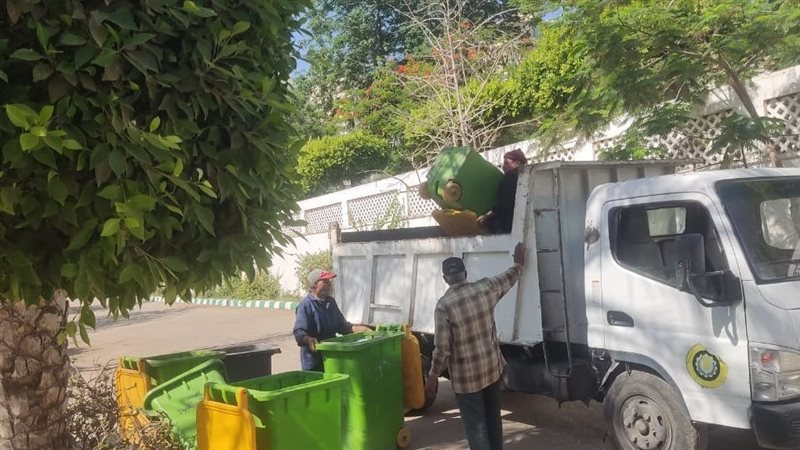 رفع 126 طن مخلفات