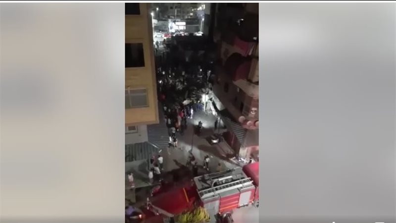  انهيار عمارة بحي