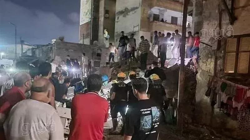 انهيار عقار في بورسعيد،