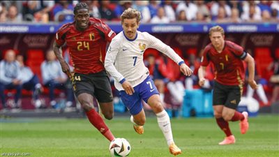 يورو 2024، تعادل سلبي بين فرنسا وبلجيكا في الشوط الأول 