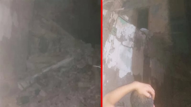 انهيار عقار بميدان