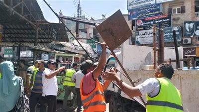 رفع 543 حالة إشغال طريق مخالف خلال حملات في 4 مراكز بالبحيرة