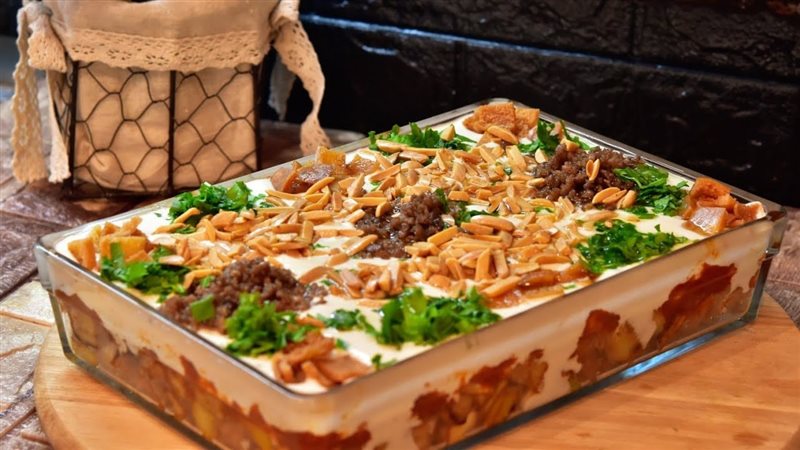 فتة البطاطس 