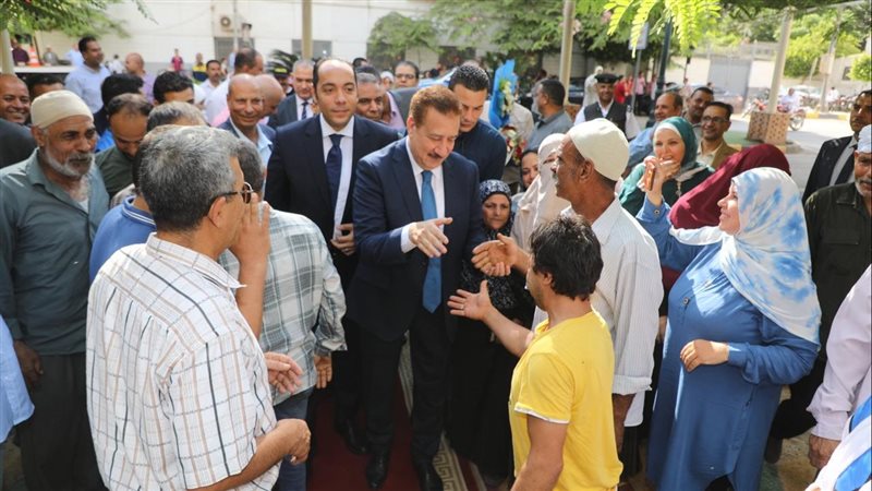  يستقبلون محافظ المنوفية