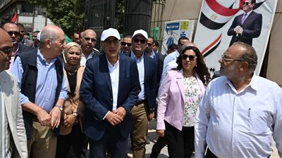 رئيس الوزراء يتفقد مشروع إعادة إحياء حديقة الأزبكية التراثية ومكوناتها (صور)