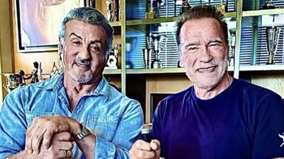  أرنولد شوارزنيجر يهنئ صديقه سيلفستر ستالون بعيد ميلاده الـ78 (صور)