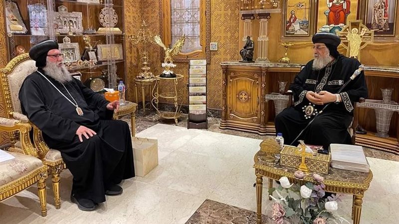 البابا تواضروس اثناء