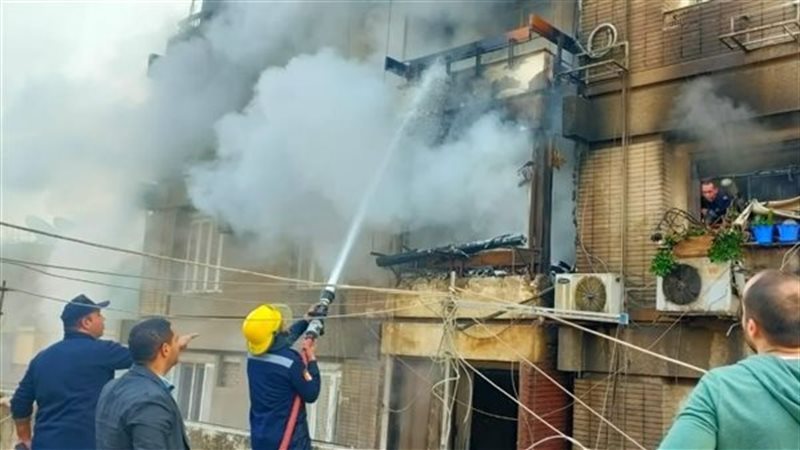 حريق شقة سكنية في