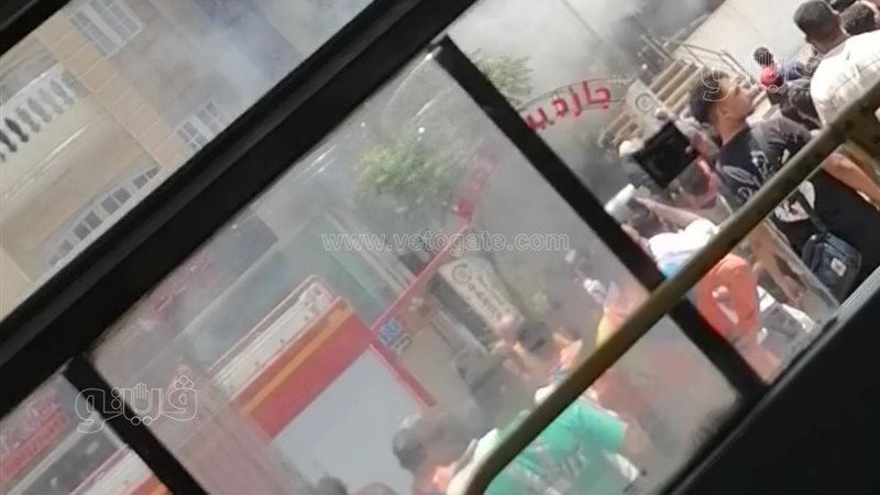 حريق عقار اكتوبر