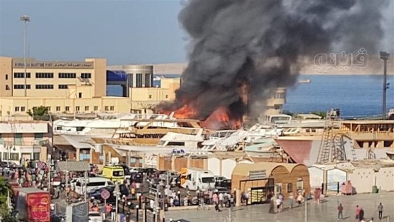 تفاصيل حريق ورش اللنشات