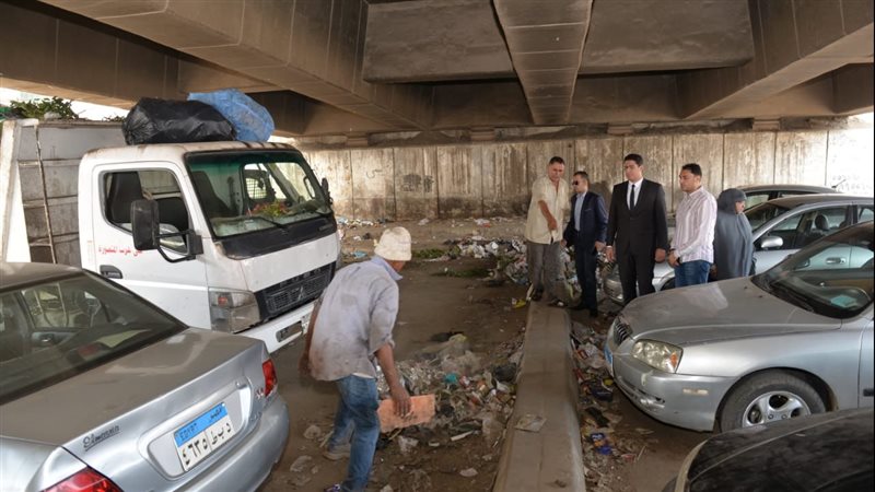 متابعة اعمال النظافة