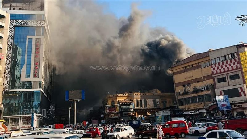 حريق بمركز شباب بنها