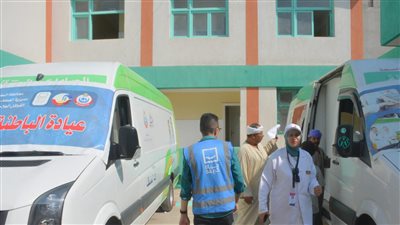 صحة البحيرة تنظم قافلة طبية بقرية نديبة بدمنهور تشمل 8 تخصصات 