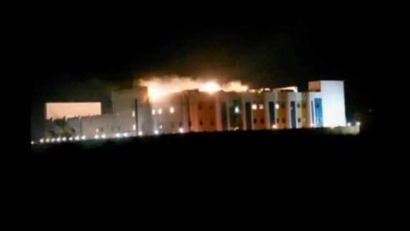 حريق مستشفى 30 يونيو