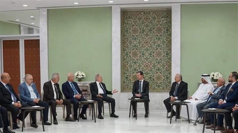 لقاء بشار الأسد مع