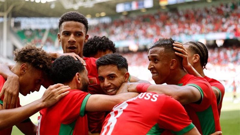 فرحة لاعبي المغرب