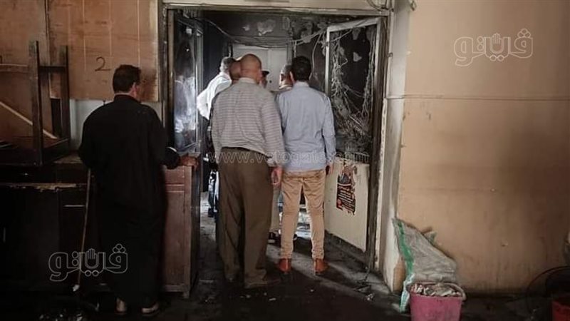 حريق بنقابة محامين