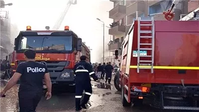 السيطرة علي حريق هائل بورشة ميكانيكا في شبرا الخيمة