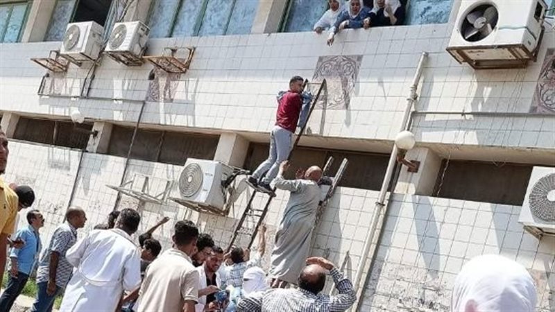 حريق مستشفى السادات