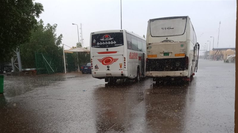 أمطار فى قسطل