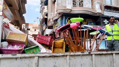 رفع 486 حالة إشغال طريق مخالف خلال حملات مكبرة بنطاق 3 مراكز بالبحيرة
