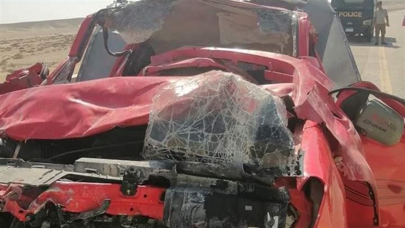 حادث تصادم بين سيارتين
