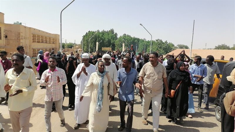 جانب من احتجاجات