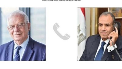 وزير الخارجية يطالب الاتحاد الأوروبي بتكثيف جهوده لوقف الحرب في غزة