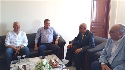 محافظ شمال سيناء يستقبل وزيري الري والزراعة
