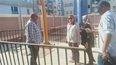 رئيس مياه القناة يتابع سير العمل بمحطة صرف صحي النورس ببورسعيد (صور) 