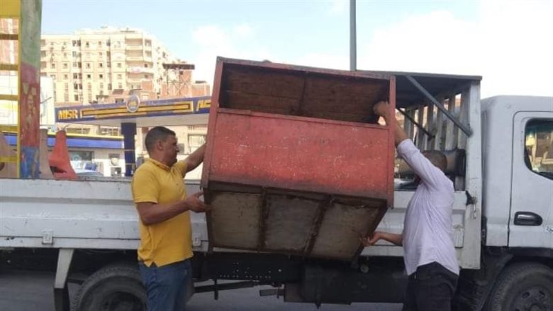 ازالة الإشغالات بالبحيرة