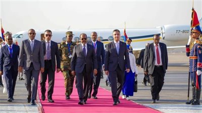 رئيس الصومال يصل مصر للقاء السيسي