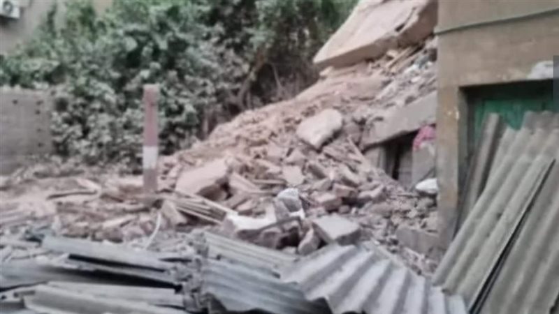 انهيار عقار بالمعادي،