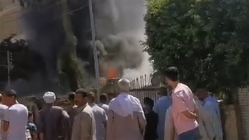  حريق بجراج سيارات