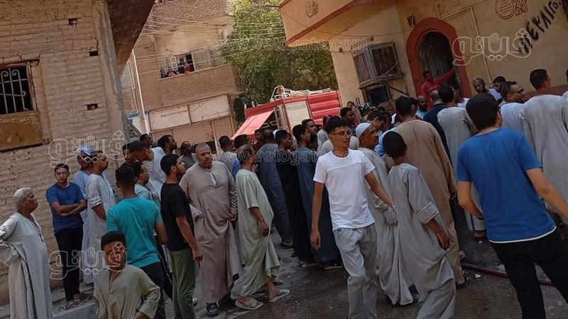 إصابة شاب وتفحم دراجتين
