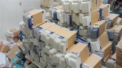 ضبط مطبعة بدون ترخيص بالسيدة زينب تطبع مطبوعات تجارية مخالفة للقانون