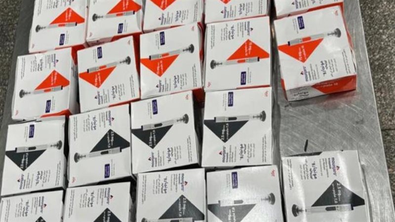 مضبوطات جمارك مطار