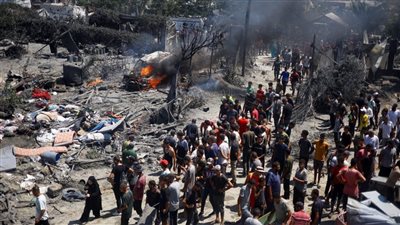 مصر تدين قصف خيام النازحين في مواصي خان يونس وتوجه رسالة عاجلة للأطراف الدولية