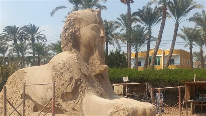 تمثال أبو الهول بالحديقة